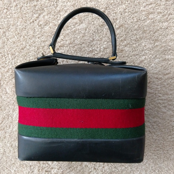 Rare Vintage Gucci Train Case Handbag Travel - Picture 3 of 8
